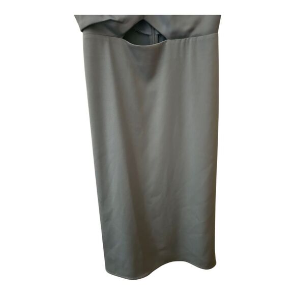 SAM EDELMAN Cutout Satin Slip Dress - Size 12 - Picture 7 of 11